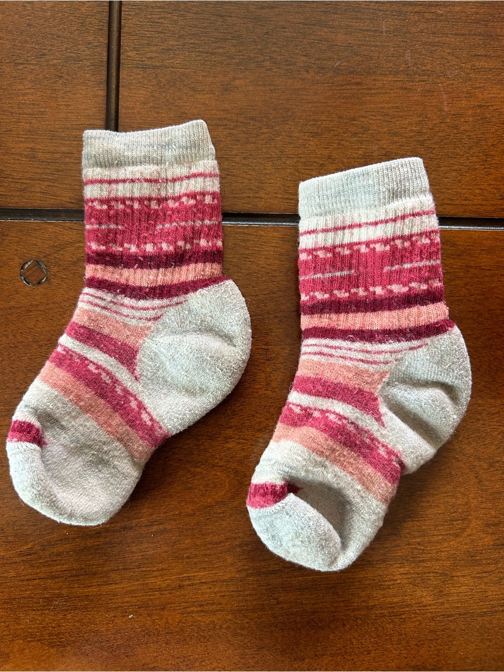 SmartWool Kids Pink Wool Socks